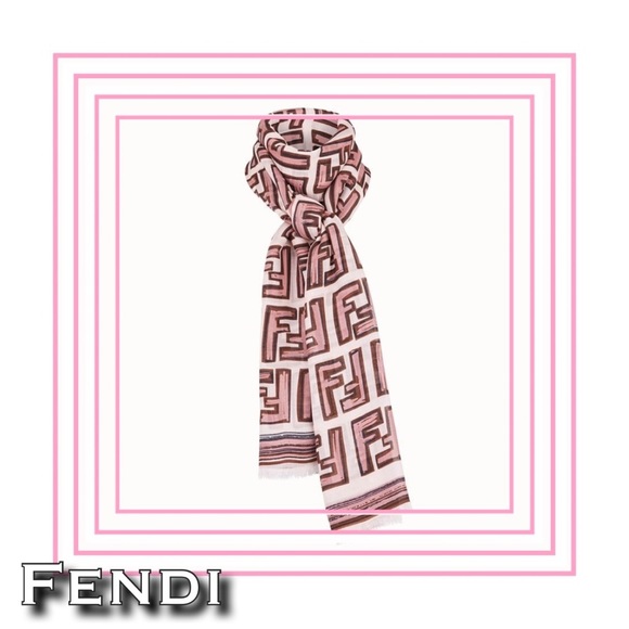 ❤️SOLD❤️Fendi Pink Twil Scarf - Picture 2 of 6